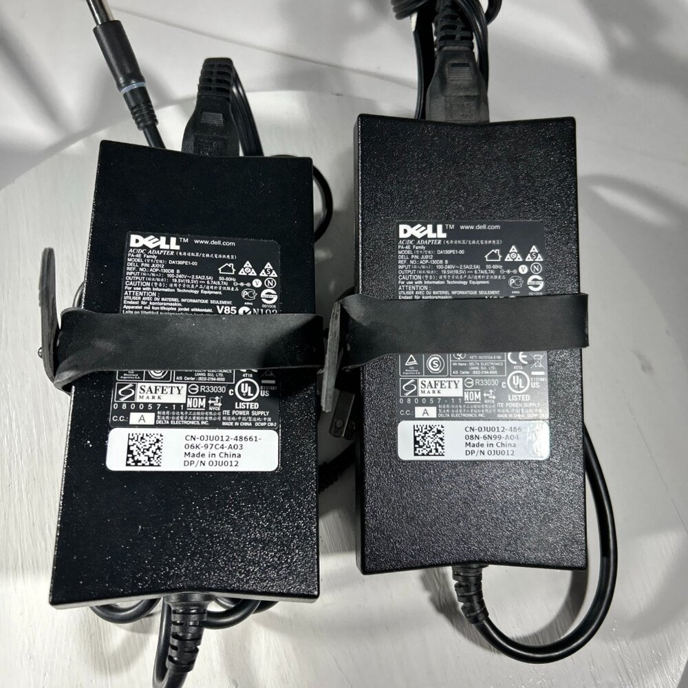 Lot 2 DELL DA130PE1-00 19.5V 6.7A Genuine Original AC Power Adapter Charger OEM